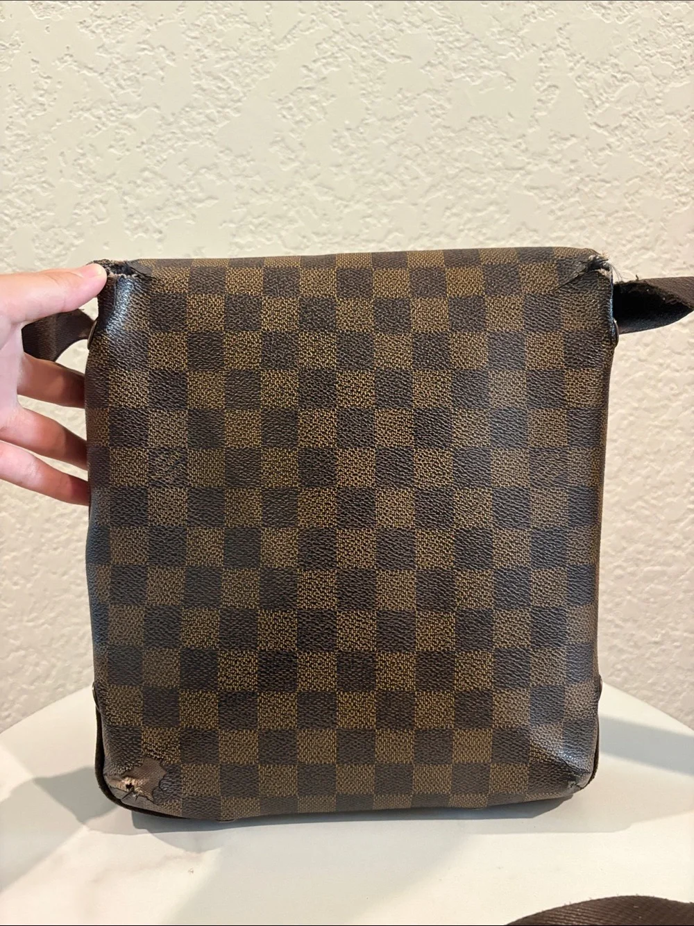 Louis Vuitton Damier Ebene Brown Brooklyn PM Crossbody Bag LV